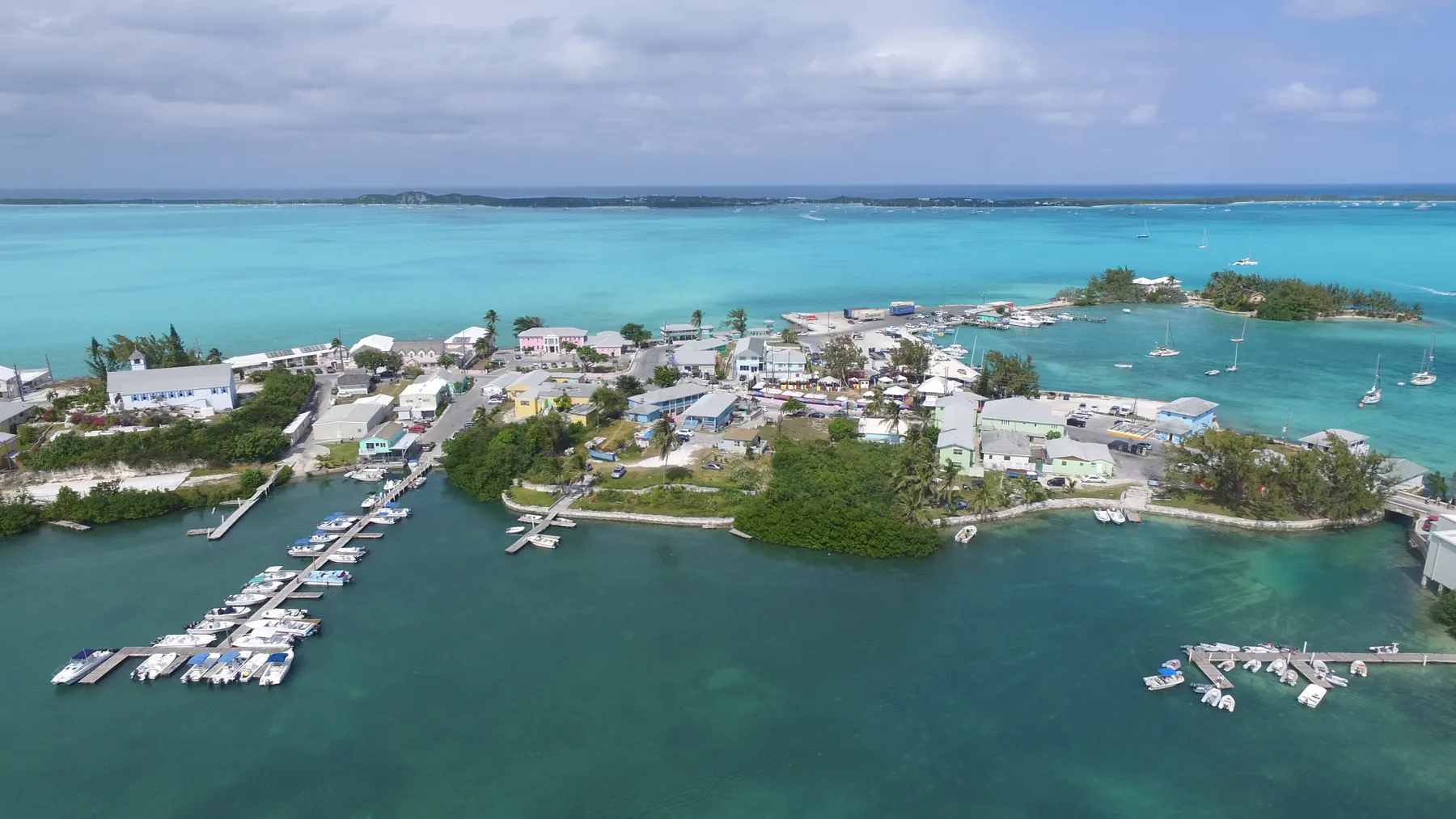 George Town harbour, Elizabeth Harbour, Great Exuma Bahamas