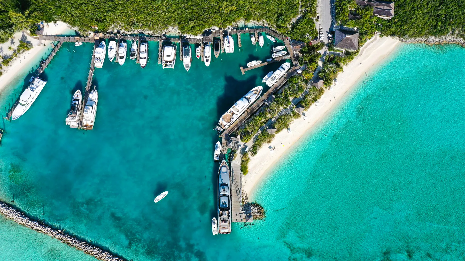 Highbourne Cay Marina — northern gateway to the Exuma Cays, Bahamas